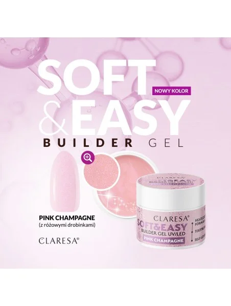 Builder Gel Soft&Easy Pink Champagne 45g Claresa