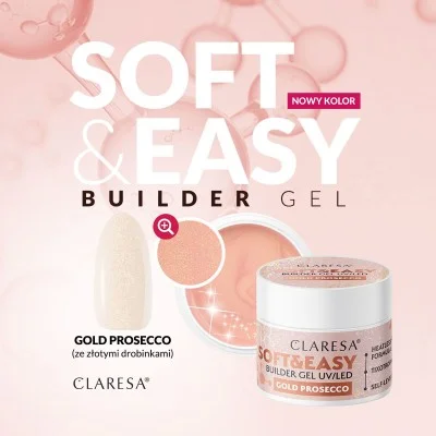 Builder Gel Soft&Easy Gold Prosecco 45g Claresa