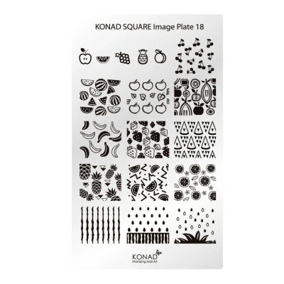 Stempelplatte - Square Image Plate 018 KONAD