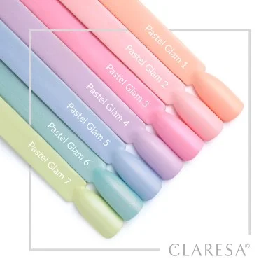 6 Pastel Glam UV Nagellack 5 ml Claresa