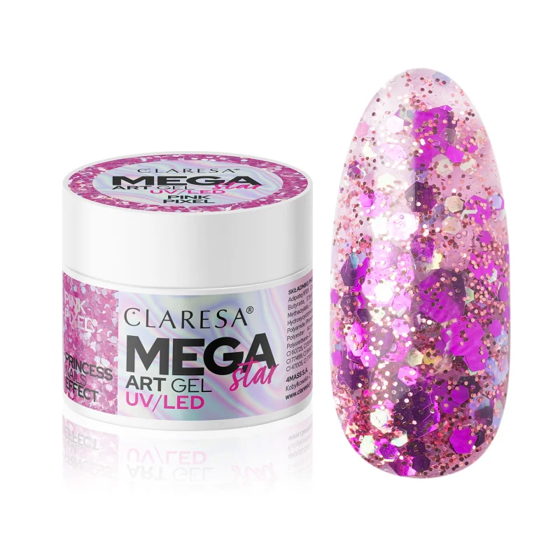 Glitter Nailart UV-Gel Mega...