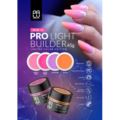 Aufbaugel Pro Light Builder Sweety Pink 45g PaluCosmetics