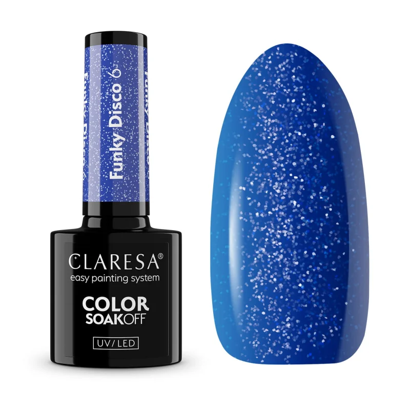 6 Funky Disco UV Nagellack 5 ml Claresa