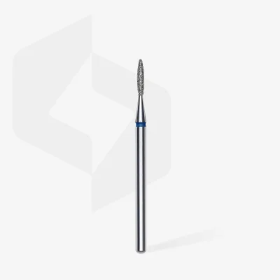 Diamantfräser Spitze Flamme Blau, Durchmesser 1.6 Mm / Arbeitsteil 8 Mm Staleks