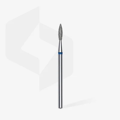 Diamantfräser Spitze Flamme Blau, Durchmesser 2.1 Mm / Arbeitsteil 8 Mm Staleks