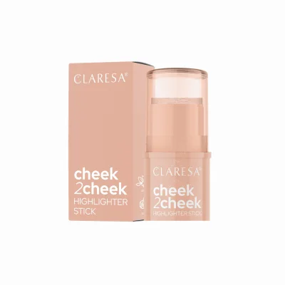 Creamy Highlighter Stick CHEEK 2 CHEEK 01 Pearl Shine Claresa