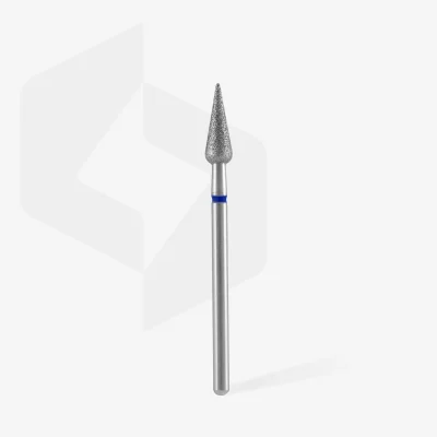 Diamantfräser Spitzbirne Blau, Durchmesser 4 Mm / Arbeitsteil 12 Mm