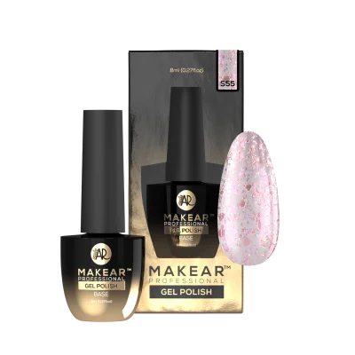 S55 Pink Aurora UV Nagellack 8 ml Makear