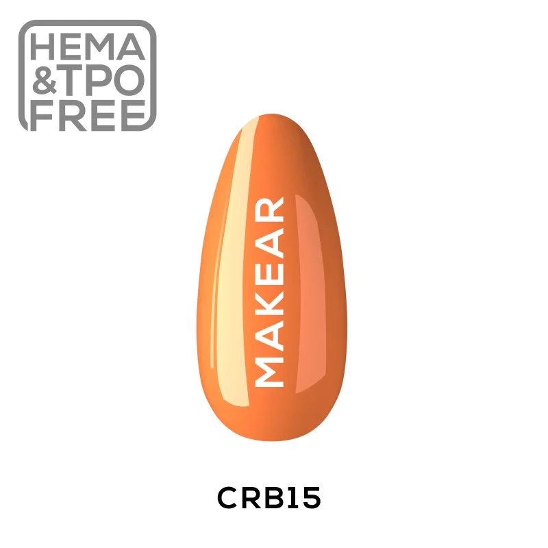 CRB15 Sparking Orange Rubber Base 8ml Makear