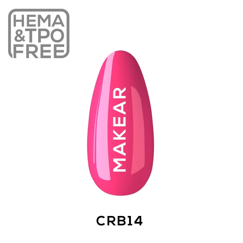 CRB14 Pop Pink Rubber Base 8ml Makear