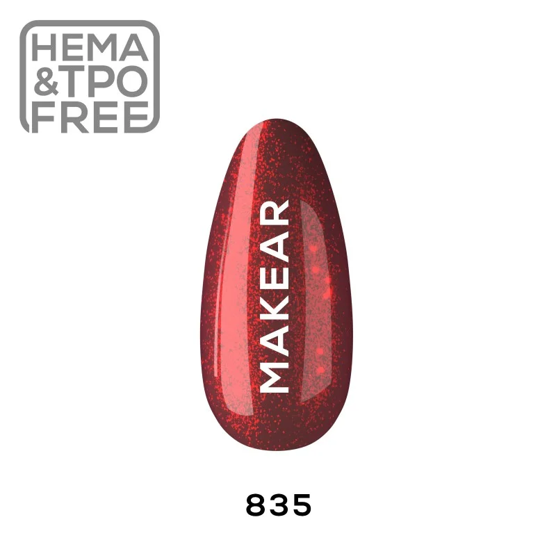 835 Glitter UV Nagellack 8 ml Makear