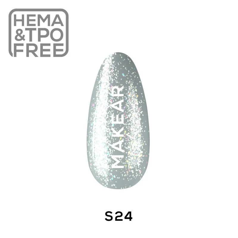 S24 Glitter UV Nagellack 8 ml Makear