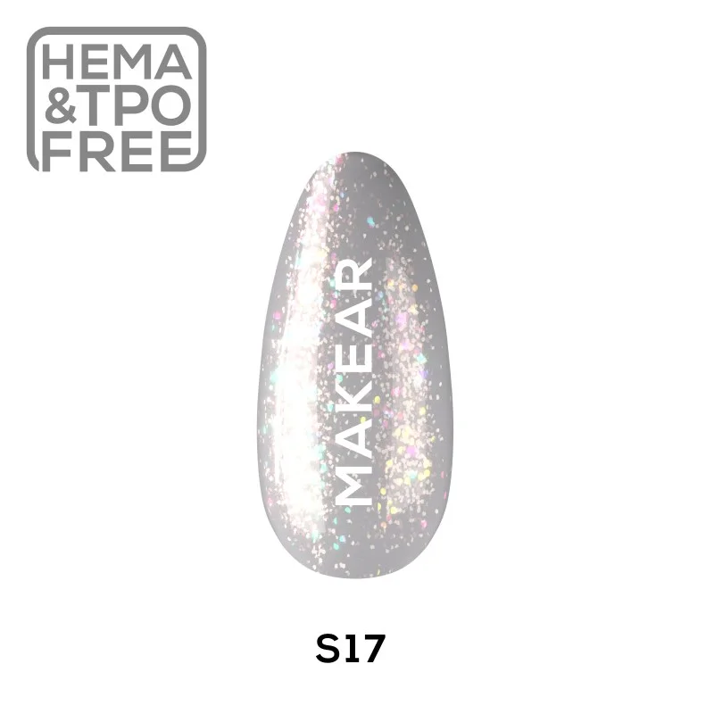 S17 Glitter UV Nagellack 8 ml Makear