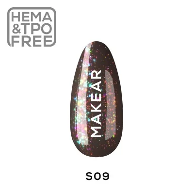 S09 Glitter UV Nagellack 8 ml Makear