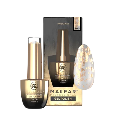 S03 Glitter UV Nagellack 8 ml Makear