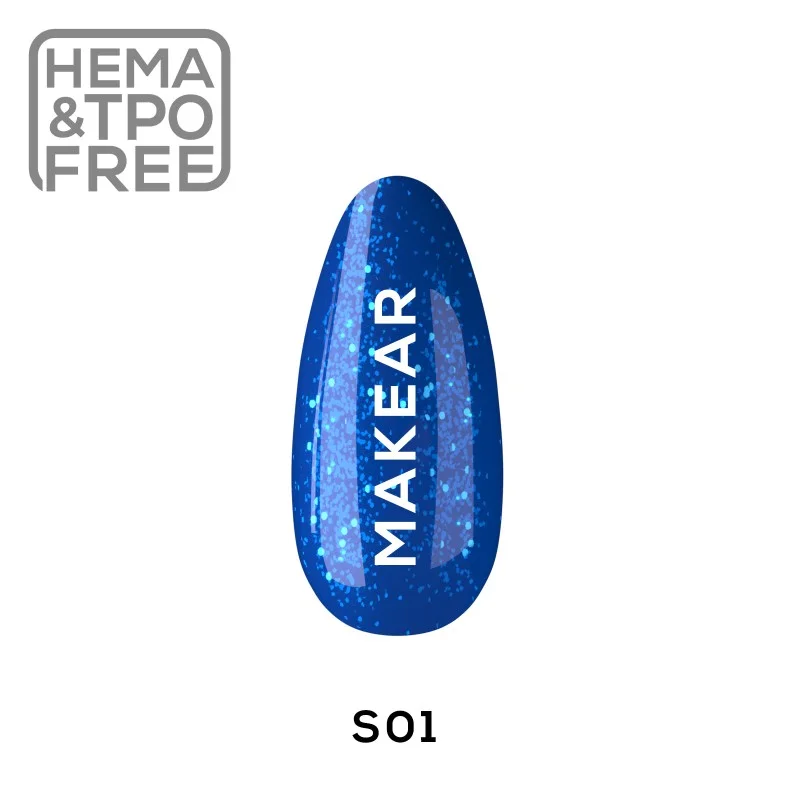 S01 Glitter UV Nagellack 8 ml Makear