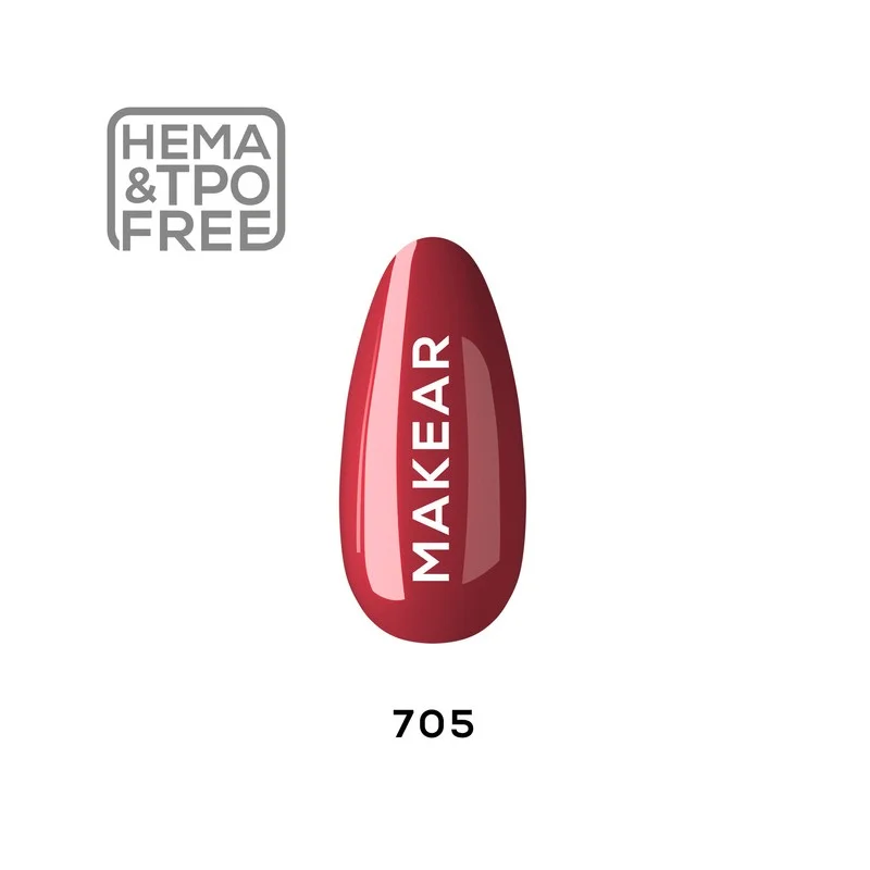 705 Red UV Nagellack 8 ml Makear