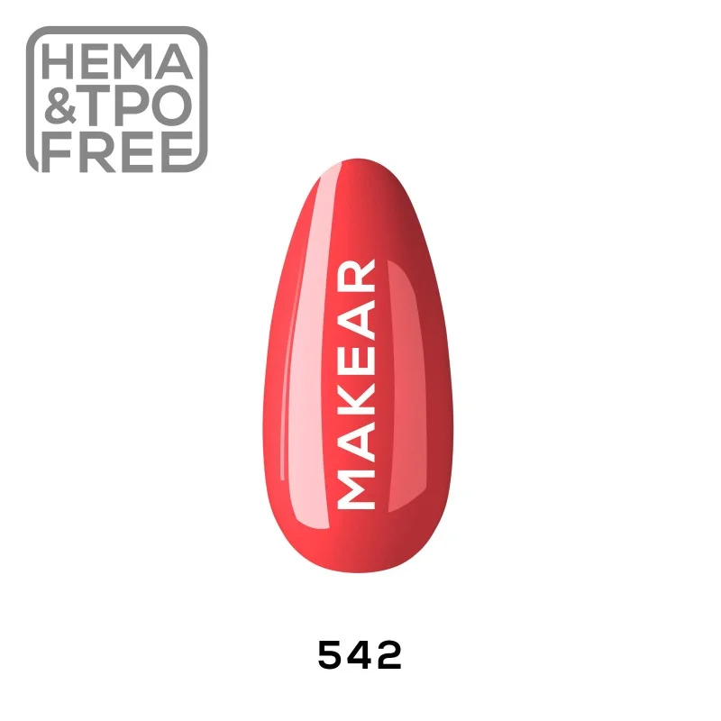 542 Red UV Nagellack 8 ml Makear