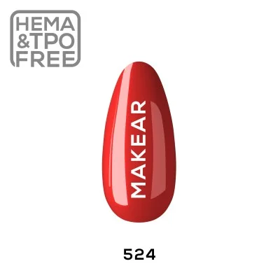 524 Red UV Nagellack 8 ml Makear