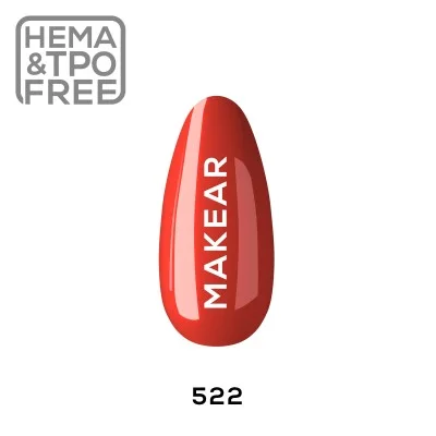 522 Red UV Nagellack 8 ml Makear