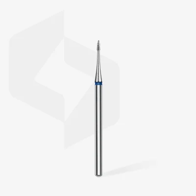 Diamantfräser Flamme mini blau EXPERT Kopfdurchmesser 1 mm / Arbeitsteil 3 mm Staleks