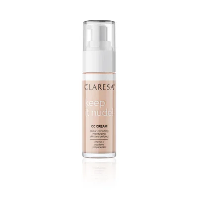 KEEP IT NUDE! 102 WARM MEDIUM Moisturizing Cream-Foundation Evening Out Skin Tone 33g Claresa