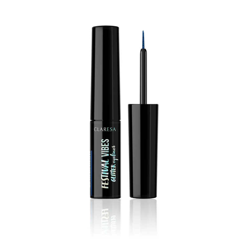 Festival Vibes 02 BLUEGLOW Glitter Eyeliner 4g Claresa