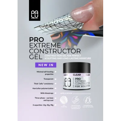 Construction Gel PRO EXTREME CONSTRUCTOR GEL CLEAR 45g PaluCosmetics