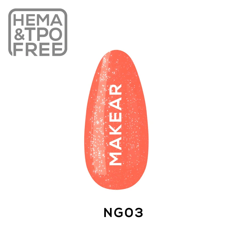 NG03 Neon Glitter UV Nagellack 8 ml Makear