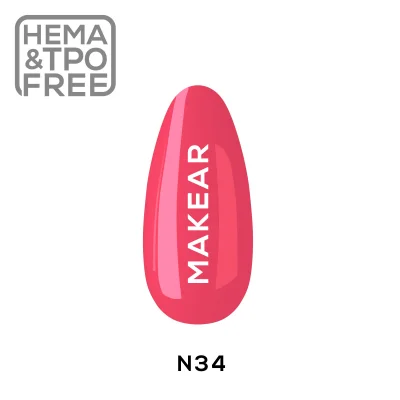 N34 Neon UV Nagellack 8 ml Makear