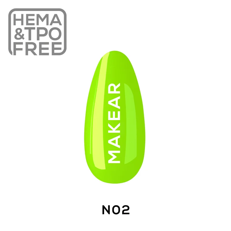 N02 Neon UV Nagellack 8 ml Makear