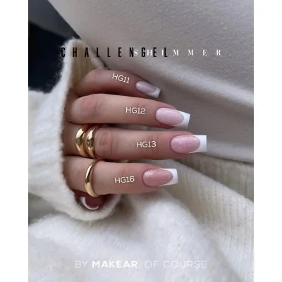 Builder Gel Challengel Shimmer Nude HG16 Makear 15 ml