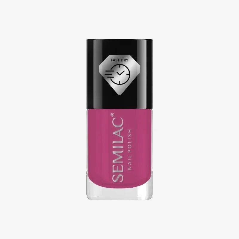 Schnelltrocknender Nagellack - Pink C682 - Semilac Fast Dry