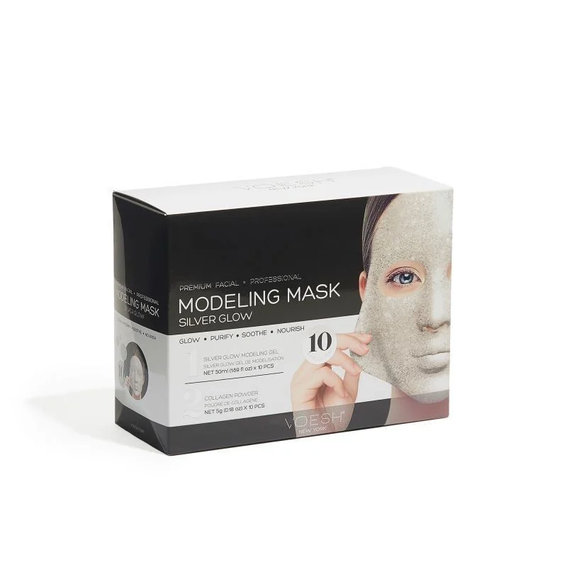 Gesichts- und Modellierungsmaske - Silver Glow 10 St.