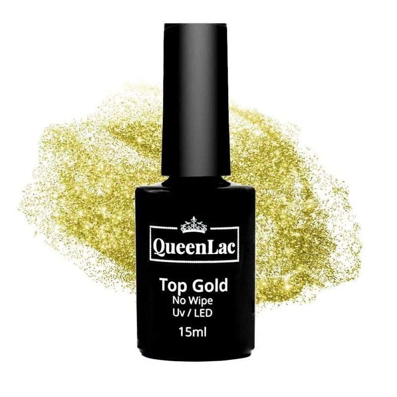 Top Gold No Wipe für Naturharz UV Nagellack 15ml