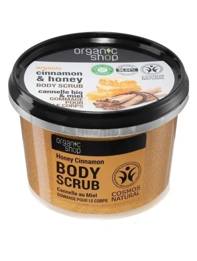 Organic Cinnamon & Honey Body Scrub 250g