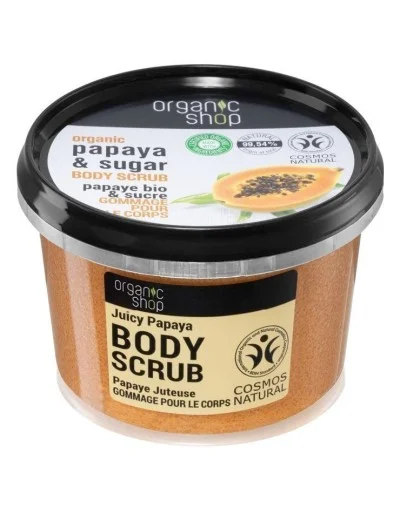 Organic Papaya & Sugar Body Scrub 250g