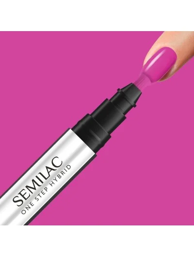 S685 Semilac One Step UV Nagellack Stift 3in1 Pink Purple