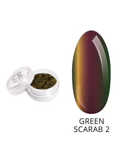 2 Green Scarab Glitterpuder 0,6 g PaluCosmetics